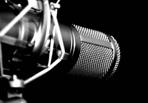 Un microfono da usare per una web radio